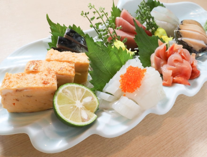 刺身の盛り合わせ